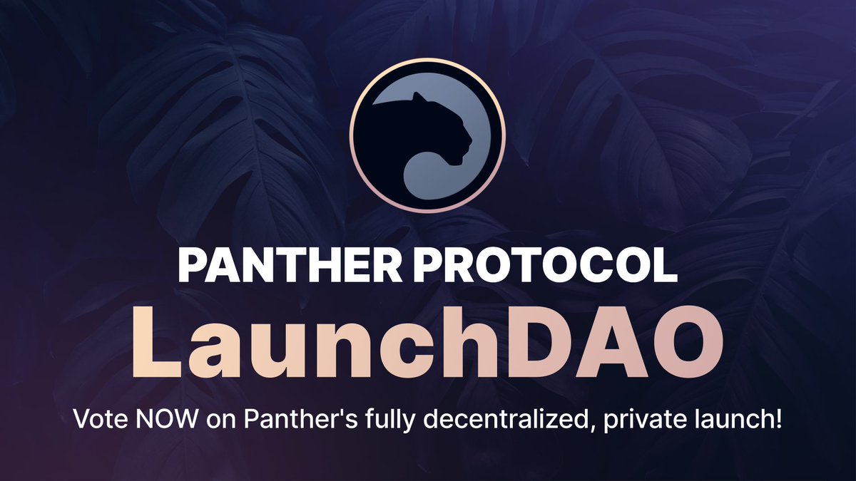 Panther Protocol is poised to make the first community-led, private, fully decentralized protocol launch in history — more than 1.3k community participants have voted already. The voting is still open, and here's how to participate: 

blog.pantherprotocol.io/time-to-make-h…