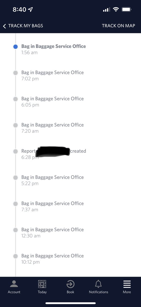 mmarano's tweet photo. @Delta my luggage is in SLC baggage office for 4 days and nobody has put it on a plane to JAC despite multiple calls and visits to JAC. This is the worst airline experience I have ever had. https://t.co/0yzCwHGZ3h