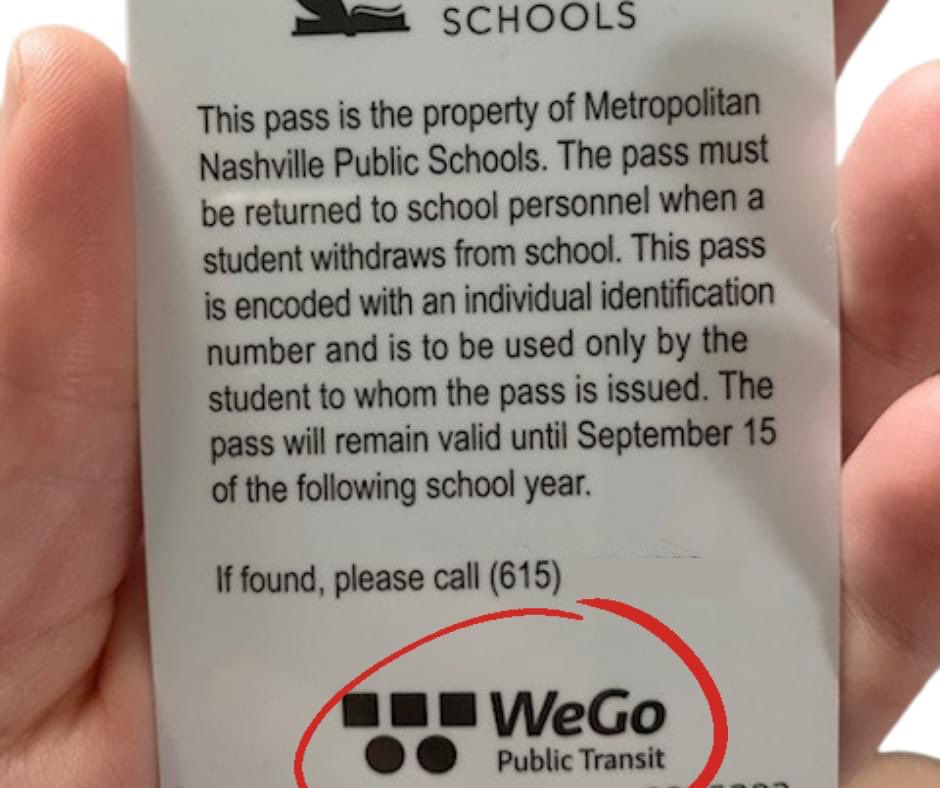 Effective Jan 18, students must show their StrIDe ID badge to ride WeGo buses free of charge. Badges can be replaced at the school for $15. Students who are new to the district or moving from another MNPS school will be issued a new badge at no cost. 
mnps.org/students-famil…