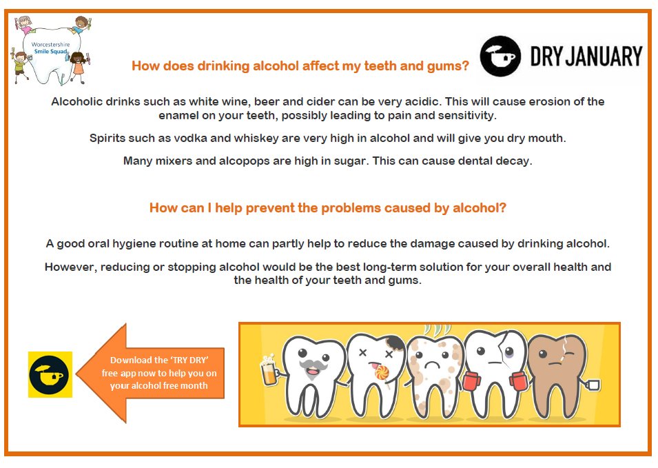 Happy day 3 of #DryJanuary 🍻🥂🦷

How are you getting on? Its not too late to start now.
Do you know alcohol has an impact on your oral health.

#whcsmilesquad #alcoholawareness #preventioniskey #oralhealthmatters #betterlifechoices #trydryapp #oralhealth