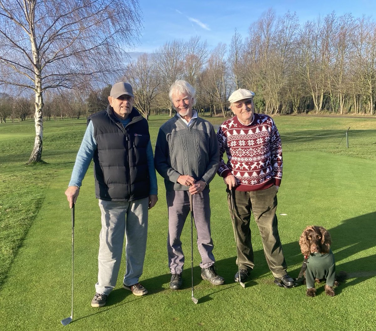 A lovely way to end the year.
Barry, George and Keith; customers for over 22 years, 7,000  rounds between them and still smiling. First Assistant suitably respectful.
A Happy New Year to all 👻👻👻