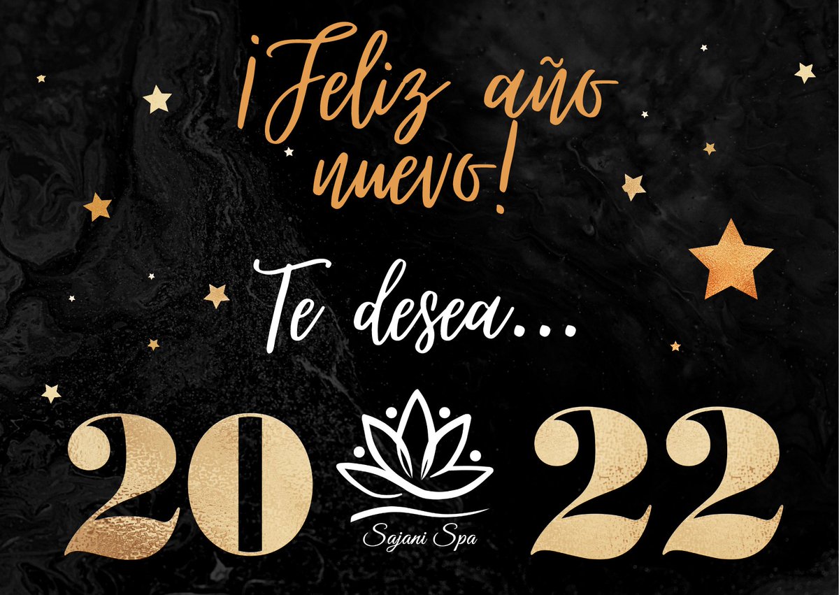 De parte de Sajani Spa, para tod@s nuestros clientes 💖 les deseamos un feliz y próspero 2022 Gracias por dejarnos hacer parte en algún momento de sus vidas, otorgando momentos únicos de relajación y placer, deseamos este nuevo año regalar muchos más momentos especiales...✨