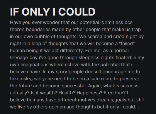 Trulywxn's tweet photo. A young boy  who see a lot of open doors &amp; opportunities infront of him.but instead of approaching them he's stuck in his own bubbles of thoughts,drain down by others opinions and limit himself to avoid being judge at.A weak boy am i right? and it is me,still me. live on pentas♥️ https://t.co/4Fi0V6lZKD