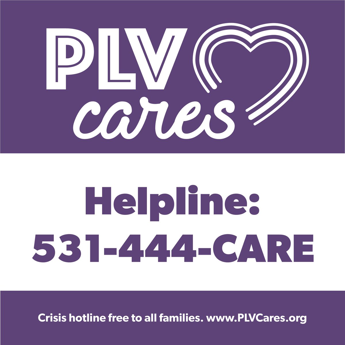 AndersonGrove's tweet image. 531-444-CARE is the free PLCS Helpline available to all families!

The holidays can be a difficult time for many. PLV Cares provides free resources to help you and your family. Please take advantage of these resources if you need help. plvcares.org