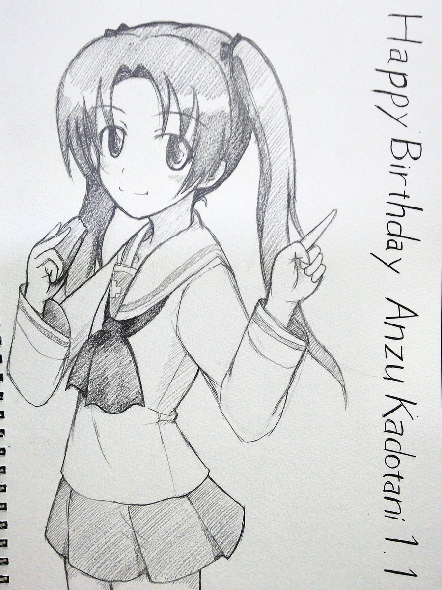 杏元生徒会長おめでとうございます!
過去絵でまたお祝い～!
#角谷杏生誕祭
#角谷杏生誕祭2022 