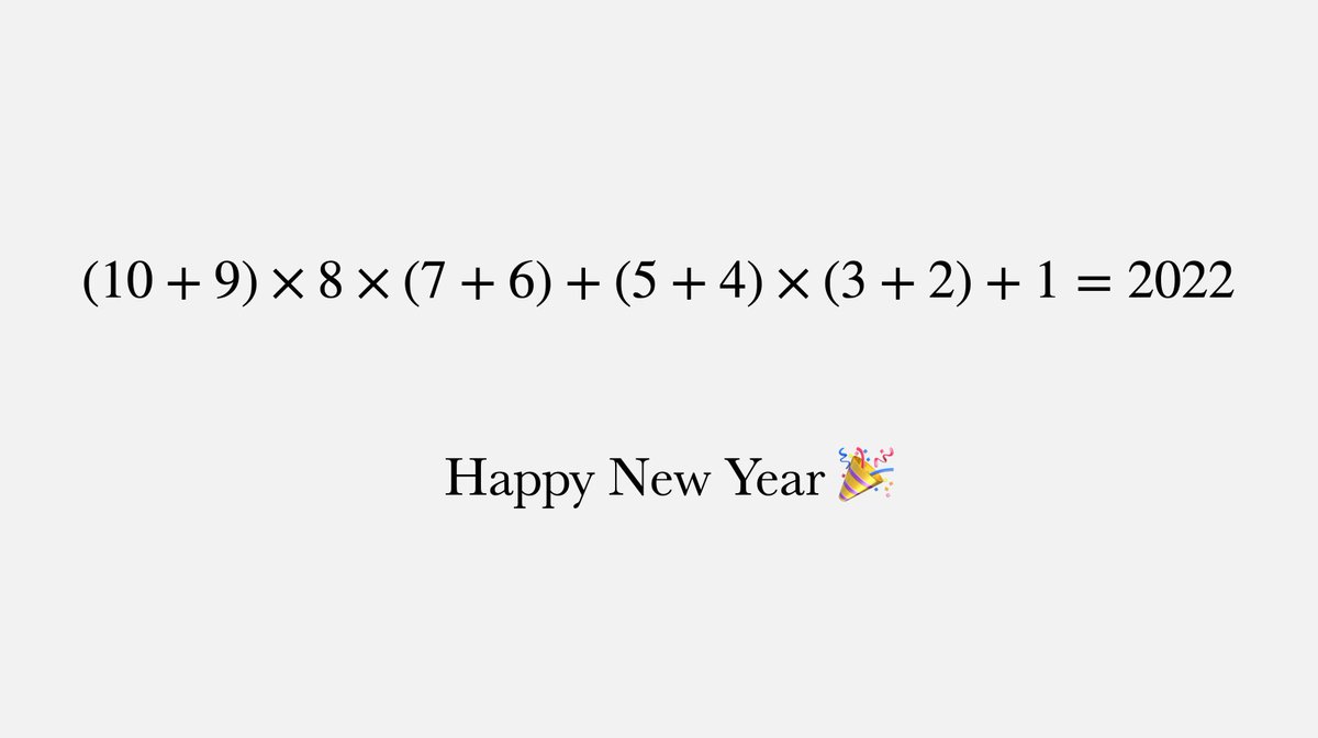 Happy New Year! 🎉🎉🎉

Here's a special countdown for 2022.