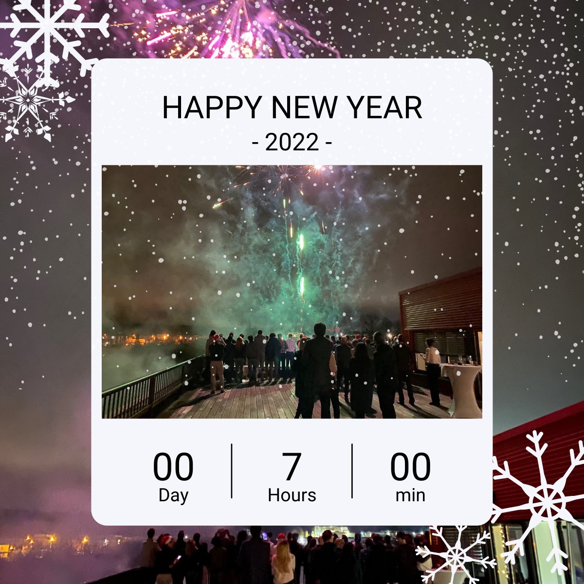 7 hours left before 2022.🥳
A bit in advance, happy 𝗡𝗲𝘄 𝗬𝗲𝗮𝗿! 
May 2022 be healthy &amp; prosperous. 
Looking forward to 2022 altogether.
#Happynewyear2022 #Cybersecurity #excelliumservicesgroup #Belux