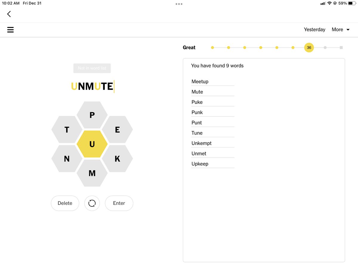 Really, spelling bee? A little end of 2021 humor I suppose. Happy New Year to all!