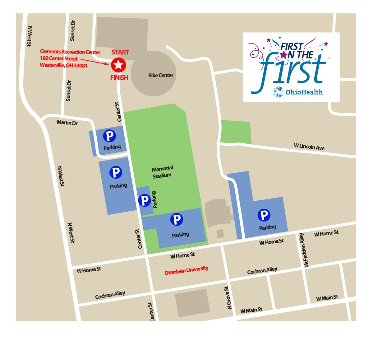 M3SSports's tweet photo. Plan your morning as you get ready for the @OhioHealth First On The First 5K tomorrow!
Race starts at 11am in front of the Clements Rec Center at Otterbein. Arrive early to give yourself plenty of time!
https://t.co/NGQAf9WwUq
#FirstOnFirst #GiveEmHealth #M3SSports https://t.co/j0UyzLdrHl