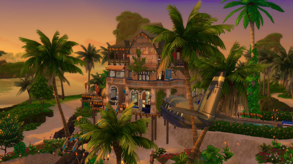 Izzylouwho1's tweet photo. Plane Crash Paradise - IzzyLouWho
I attempted to do the #simsiefish shell challenge. I was inspired by the place crash items from strangerville. I like how it turned out and I hope you do too! https://t.co/AQySQcPsxV