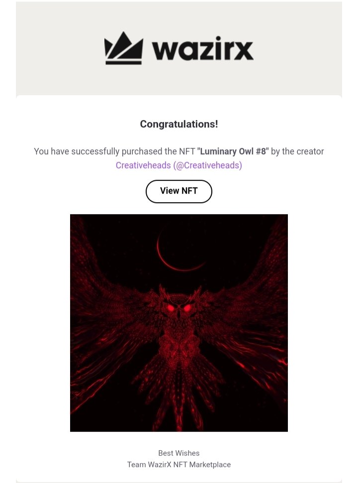 avinashpc6's tweet photo. Two more #NFT gems to my @WazirXNFT collection.
Really amazing works guys @ShebinSam13 and @creativehead_s 

Thank you @HelloPJotpyrc sir for collecting my bird photography and make this possible.
I will be buying one more #WazirXNFT today to make it 10

Happy New Year Dears https://t.co/e03S1ywaqN