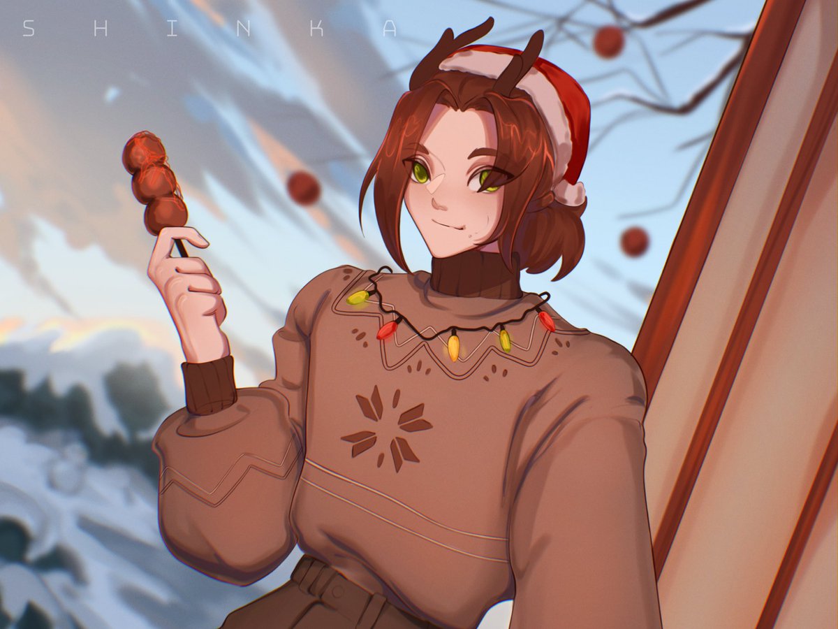 Shinkaa2461's tweet photo. И вас с хэппи нью э #NewYear2022 #originalcharacters https://t.co/l4kDfDe377
