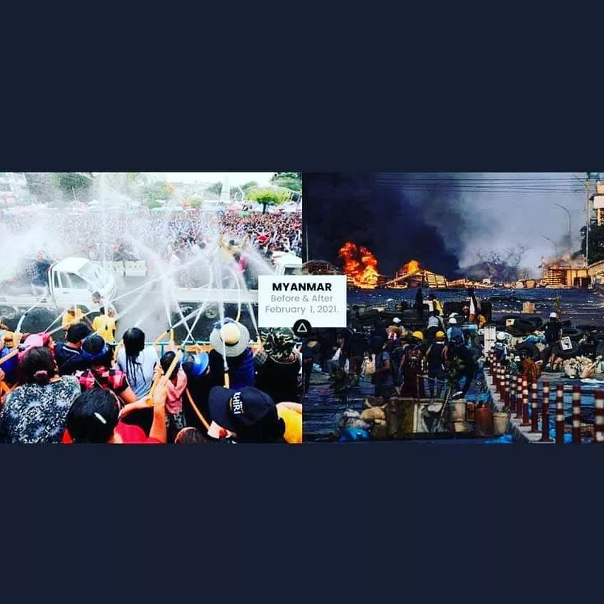 2021 ကို နာက်င္မွုေတြနဲ႔ 
ႏွုတ္ဆက္ခဲ့ၿပီး 😪
2022 ကိုေတာ့ ေအာင္ပြဲေတြနဲ႔
ေရွ႕ဆက္ ၾကမယ္ေနာ္ ❤❤❤❤
Before and after in myanmar 2021
#WhatsHappeningInMyanmar
