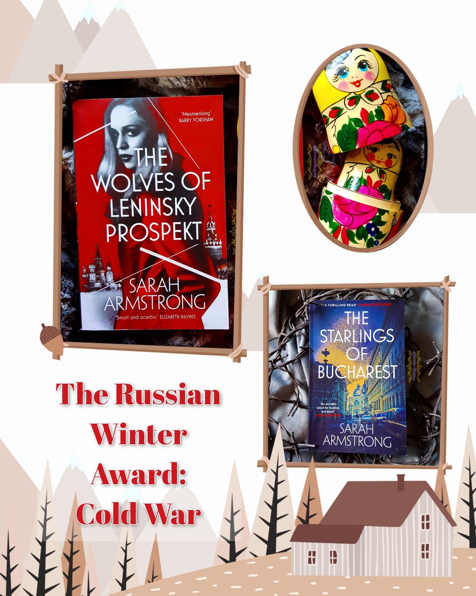 brownflopsy's tweet photo. And now for Cold War Russia with the spectacular #MoscowWolves series - #TheWolvesOfLeninskyProspect and #TheStarlingsOfBucharest by @sarahsiobhana @sandstonepress
Book 1:
https://t.co/ug6carzTwq
Book 2:
https://t.co/GnqQlYvAfz
#BrownFlopsysBookAwards2021 https://t.co/yBJSKGPN9X