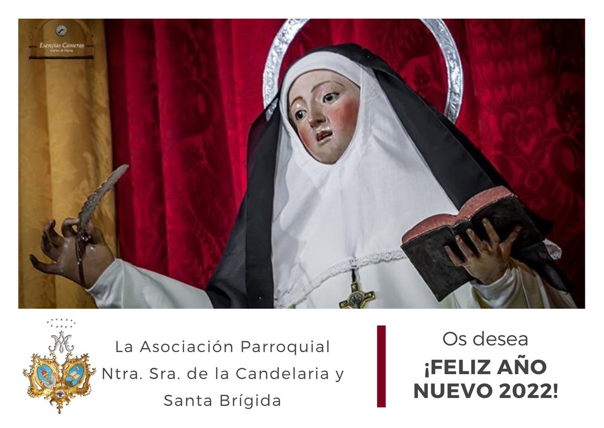 StaBrigidaCamas's tweet photo. Desde la Asociación Parroquial Ntra. Sra. de la Candelaria y Santa Brígida os felicitamos el nuevo año con una foto de Juan Carlos Casillas (@casillamelchor).

¡Feliz año 2022!

#Candelaria #SantaBrígida #Camas #TDSCofrade https://t.co/VobnDiEoAz
