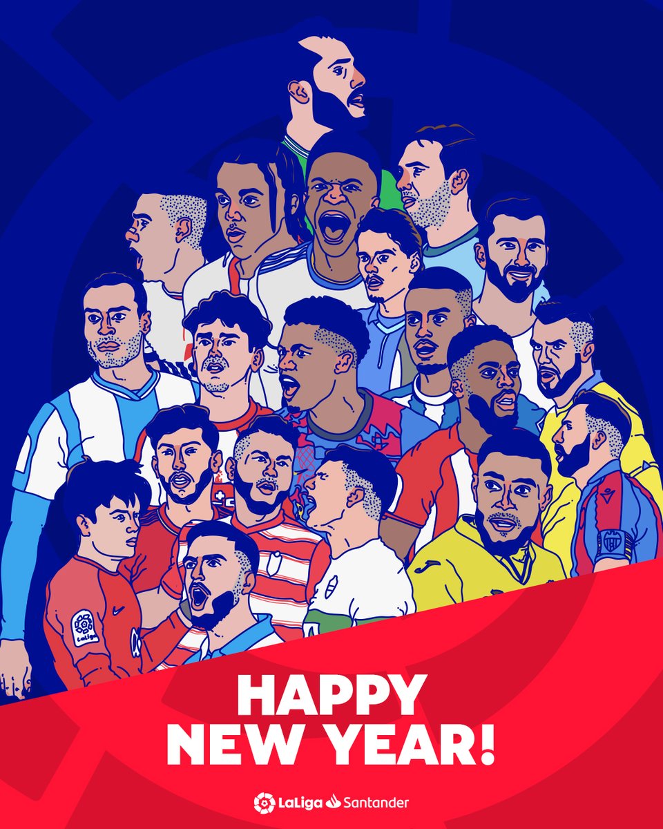 𝙃𝘼𝙋𝙋𝙔 𝙉𝙀𝙒 𝙔𝙀𝘼𝙍! 🥳

Where are you celebrating the start of 2022 from? 🌎

#Celebrate2022withLaLiga