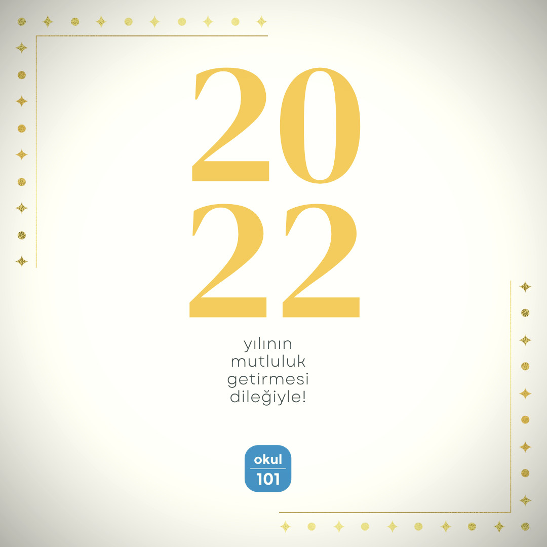 bilakt's tweet photo. #RT @okul101: Yeni yılınızı kutlar, nicesine sağlıkla ve sevdiklerinizle girmenizi dileriz. #2022 #KutluOlsun #MutluYıllar #okul101 https://t.co/iQXSkhKEqx