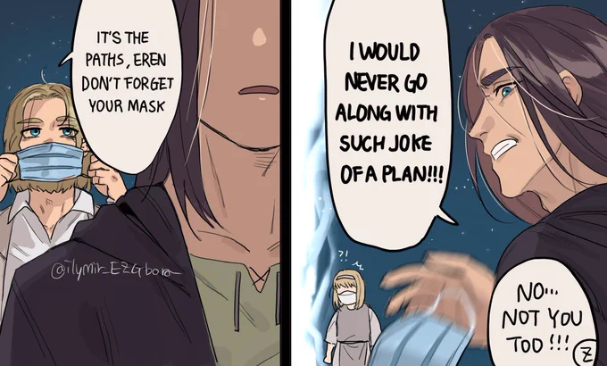If eren was anti-masker… he probably is 💀 