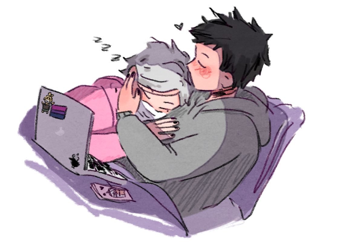 sick day 🤧 (also happy birthday daichi!!!) #daisuga #haikyuu
