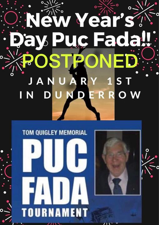 Rising Covid cases mean the Puc Fada is postponed.  Now aiming to hold it around Paddy's Day. Sad, but right decision.  Community safety is paramount.  Wish a happy and safe new year to our friends <a href="/KinsaleGaa/">Kinsale GAA</a> and especially to the Quigley family.  #RNLI #kinsale  #staysafe