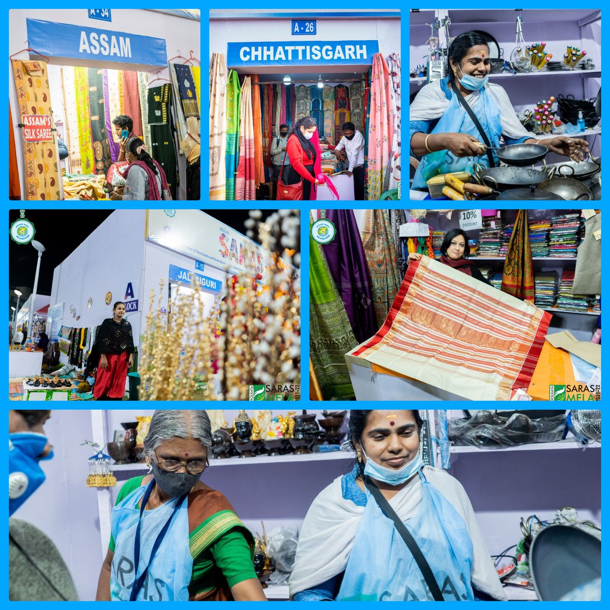 17 States, 23 districts and 10 central and state organizations participating.....happy faces, vibrant place and stall hopping continues to enchant the buyers...