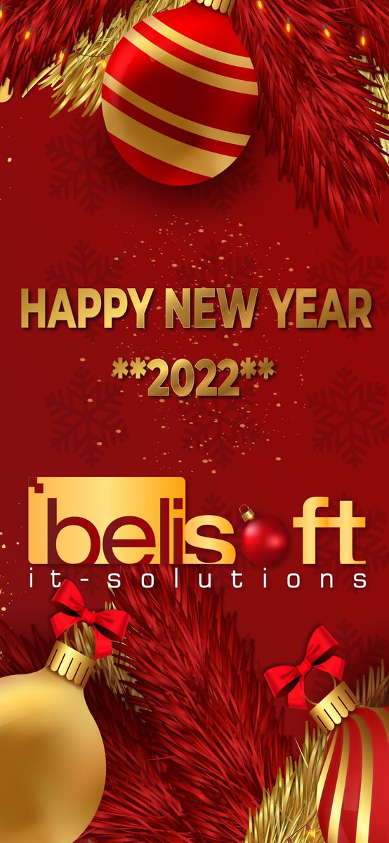 belisoftIT's tweet image. Happy new Year wish you belisoft IT-Solutions