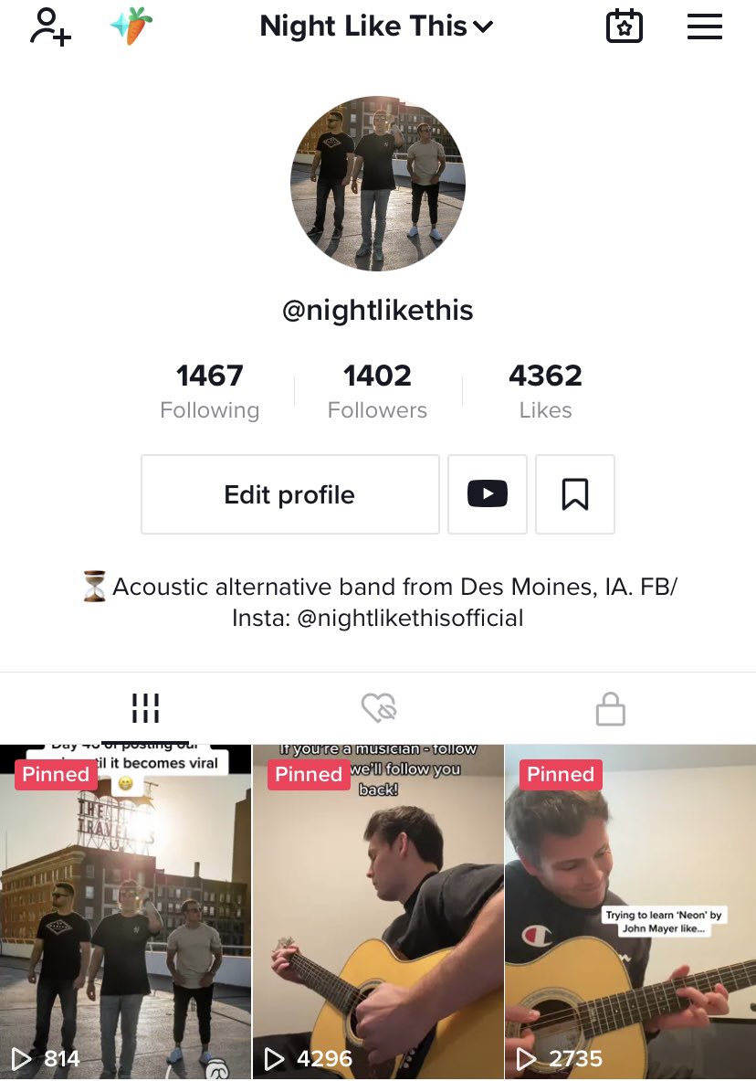 NLTBandOfficial's tweet photo. ⏳ 2021 Highlights:
-Released a cover/video of ‘Dreams’ by Fleetwood Mac
-Learned new cover songs
-Got new gear and merch
-Played lots of shows at new places
-Gained 1,300+ TikTok followers
-Released ‘Stripped Down’ versions of our covers/originals
-Began writing NLT album #3 https://t.co/ClPCLUHzYS