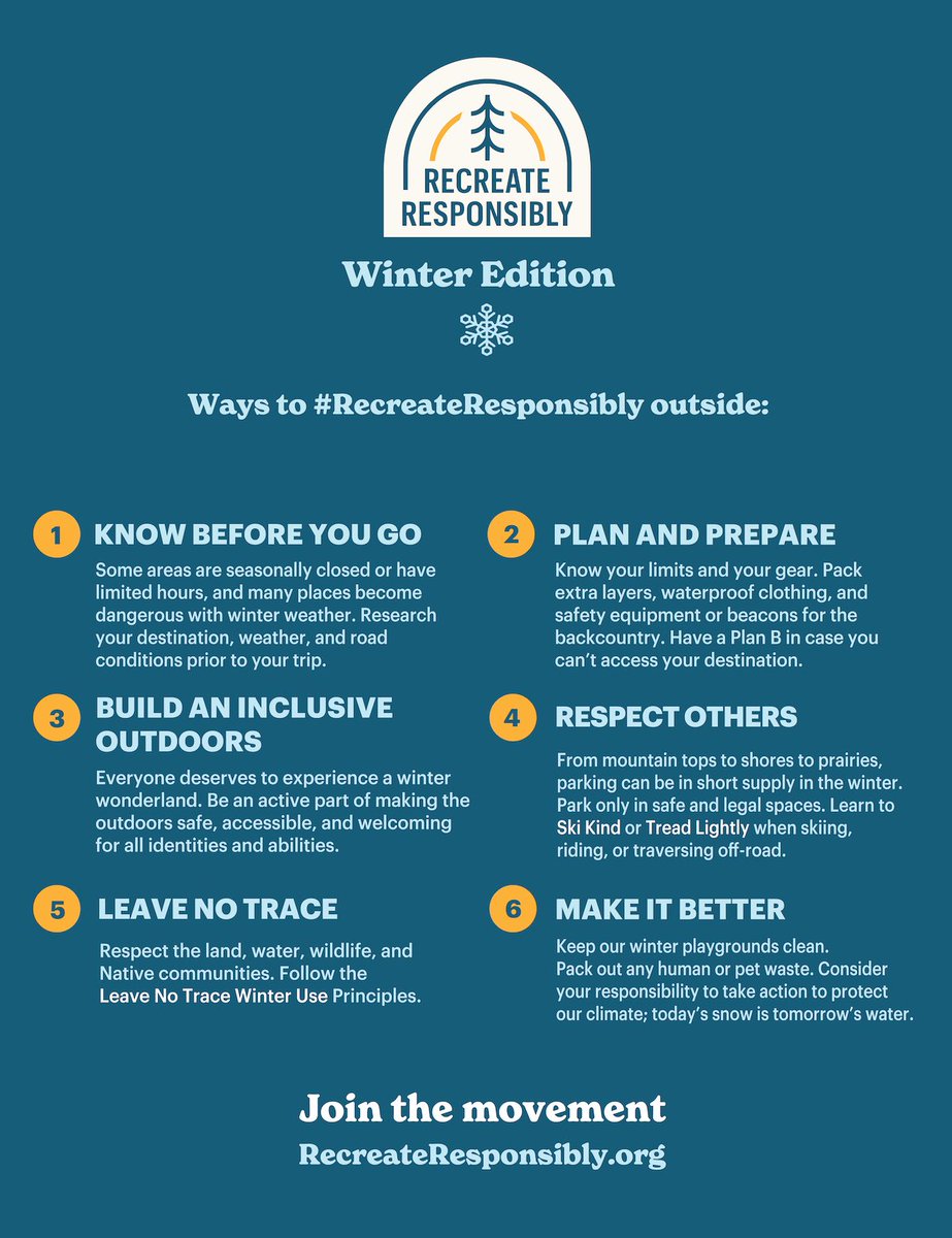 What a great way to celebrate #NationalPlayOutsideDay &amp; the New Year then spending time enjoying #PublicLands! Hiking, snowshoeing, or ice fishing are just a few things to do during the winter months. Please remember to #RecreateResponsibly so others can enjoy the same scenery.