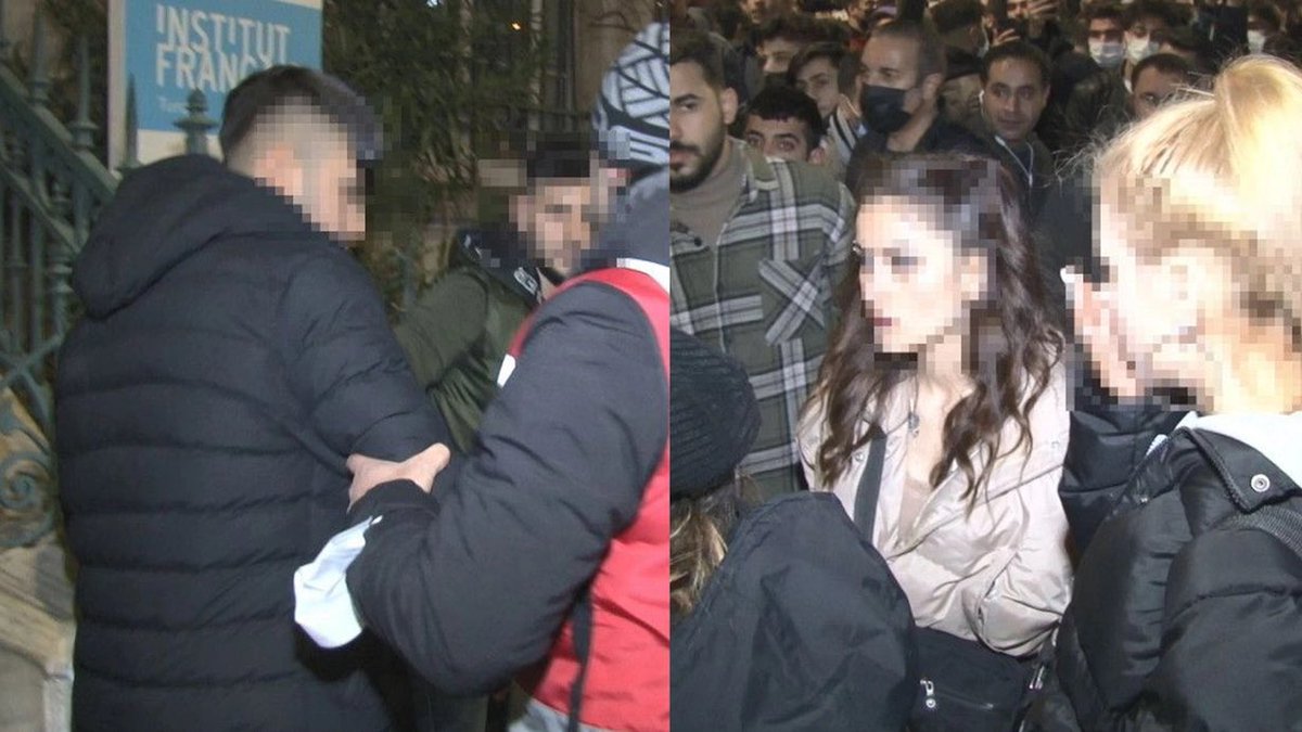 İstanbul Taksim'de yılbaşı kutlamaları için gelen 3 kadının yabancı uyruklu oldukları öğrenilen 2 kişi tarafından taciz edildikleri iddiasıyla 2 şüpheli gözaltına alındı.