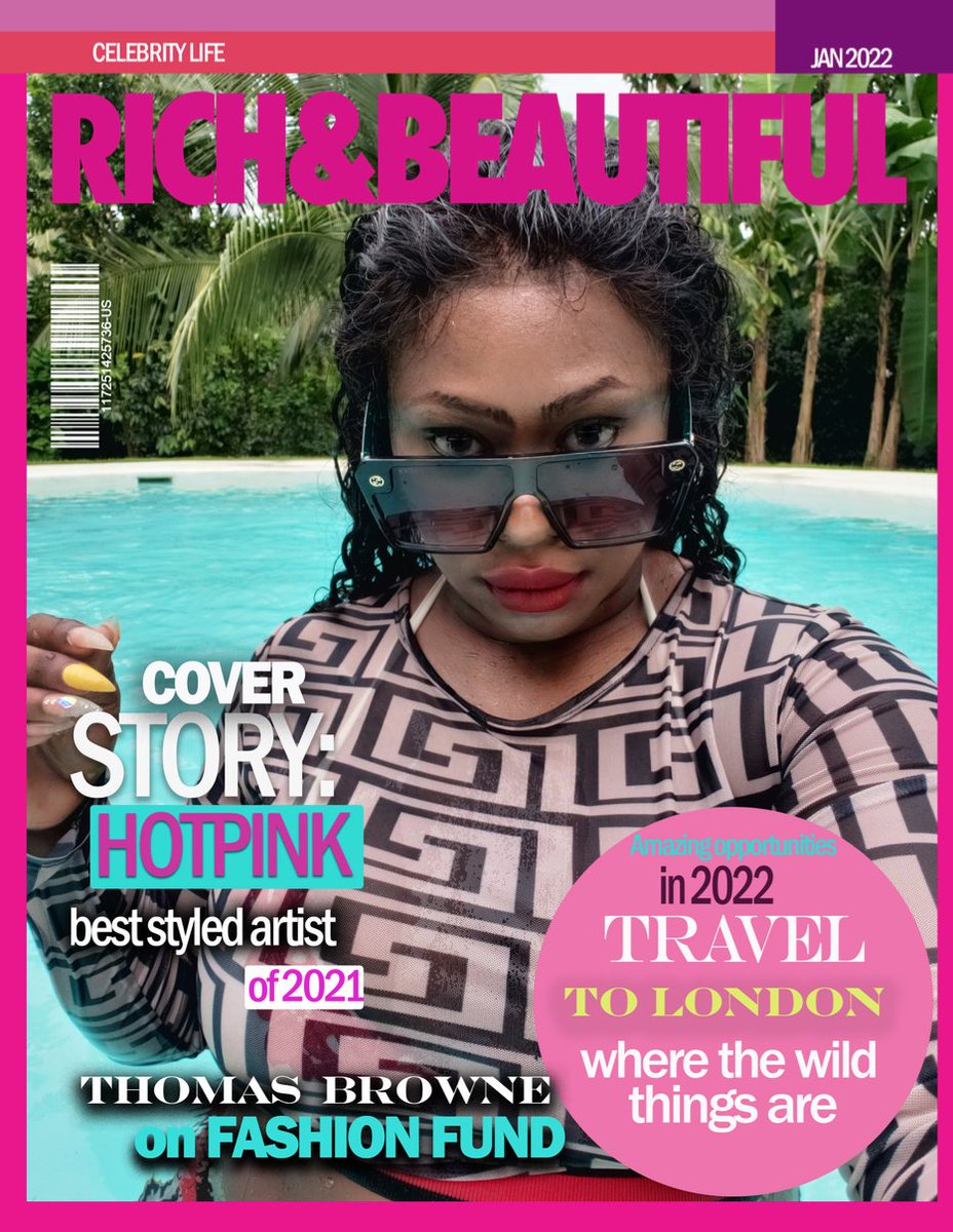 teamhotpink's tweet photo. "I am beyond excited to congratulate you @BossBaeB with a fantastic cover story on "Rich&amp;Beautiful". The magazine is now up for sale! https://t.co/d6BT0GMa4a Warmest greetings from all our team. May 2022 bring you joy, prosperity + happiness. And many more exciting opportunities" https://t.co/iCrIfPrh1n
