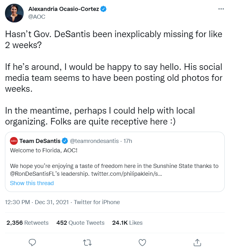 RyanSaavedra's tweet photo. AOC tries to dunk on a man for taking his wife to get treatment for her cancer https://t.co/nC8VNSBIPC