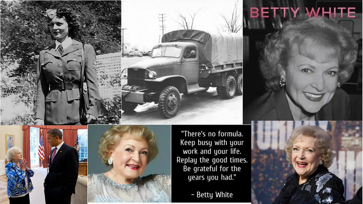 iiiarmoredcorps's tweet photo. #BettyWhite passed away at the age of 99 on December 31, 2021. Betty White served during #WWII as a member of the American Women's Voluntary Services #AWVS. She delivered supplies via PX truck throughout California. @USArmy @DeptofDefense @POTUS #military #Veterans #Legacies https://t.co/7kRGFmMaTG