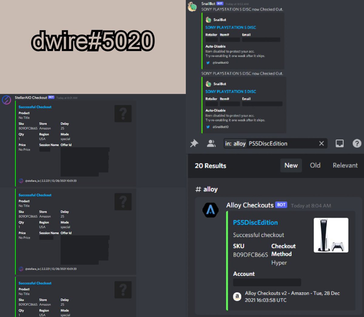 dwire0_'s tweet photo. Bots: 
@AlloyBot @stellara_io @SnailBotIO 
 
CG: 
@krabbykooks

Proxies: 
@Anonymous_Prox 
 
Accounts:
@AlchemyAccount_ https://t.co/kaWNukfvmN