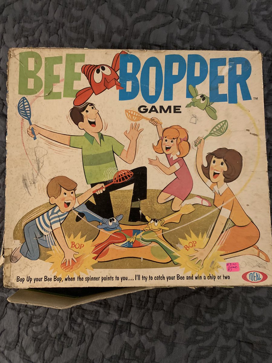 I scored this 1968 “Bee Bopper” board game from my local thrift store for $3: