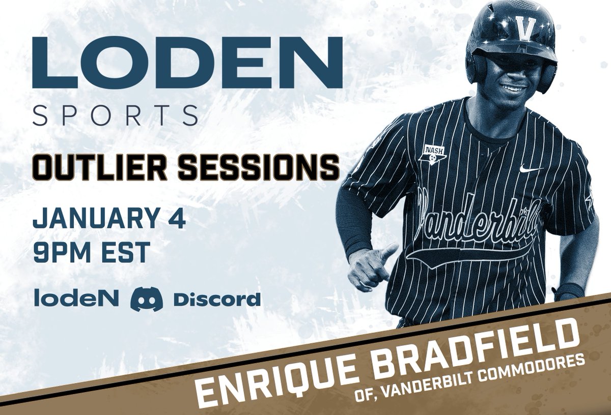 lodensports's tweet photo. ‼️ Happy New Year everyone!!

3⃣ We have a HUGE first week of the year in the lodeN Discord as we welcome GJ Hill (tomorrow), @EBradfield20 (Tuesday), and @mattmclain_ (Thursday) for #OutlierSessions ... all starting at 9pm EST.

✅ Mark your calendars and we'll see you there!! https://t.co/gE2bmnNePK