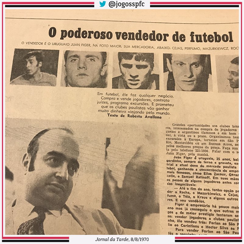 jogosspfc's tweet photo. Juan Figer (1934–2021) foi o cara que viabilizou a contratação de vários estrangeiros pelo São Paulo, inclusive Pedro Rocha. https://t.co/4CpN2Ap3nf