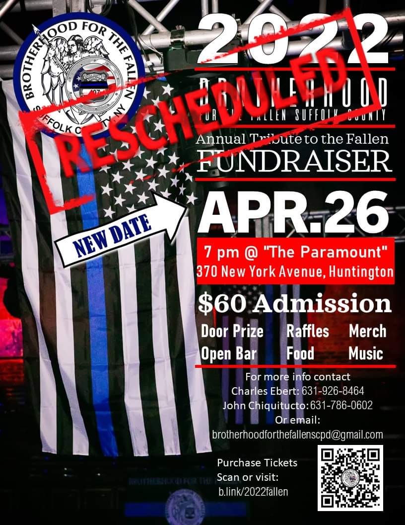 *UPDATE* Due to the unforeseen circumstances we will be changing the date of our fundraiser to April 26 <a href="/TheParamountNY/">The Paramount in Concert with Northwell</a>.  We apologize for any inconvenience this may have caused. For those who have pre-purchased tickets and can't make this new date please contact us for a refund.