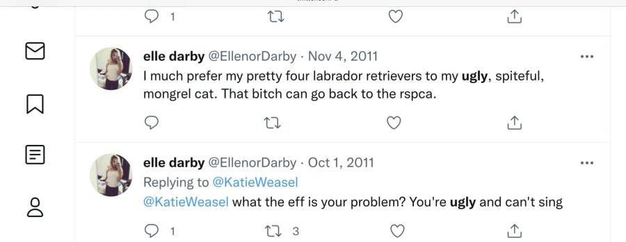 Claire04652396's tweet image. Ps if anyone needs more proof of the tweets, just check out @elledarby s old profile. 

I also found out lots of the screenshots are online on google too for anyone who needs further proof
