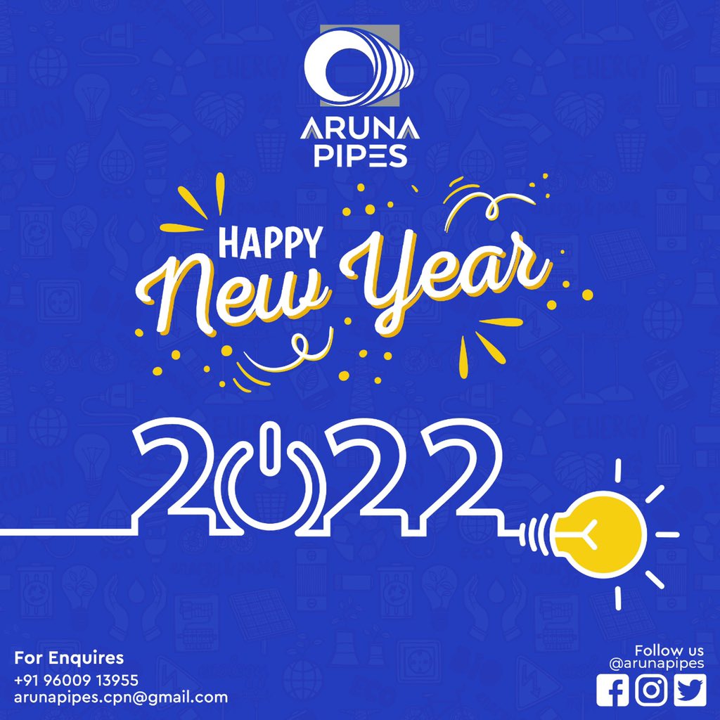 arunapipes's tweet photo. Wishing you all a very Happy New Year 
#arunapipes #namakkal #pvcpipes #agriculture #borewell #poultry #industry #Residential #pipemanufacturer https://t.co/EQUvINfosj