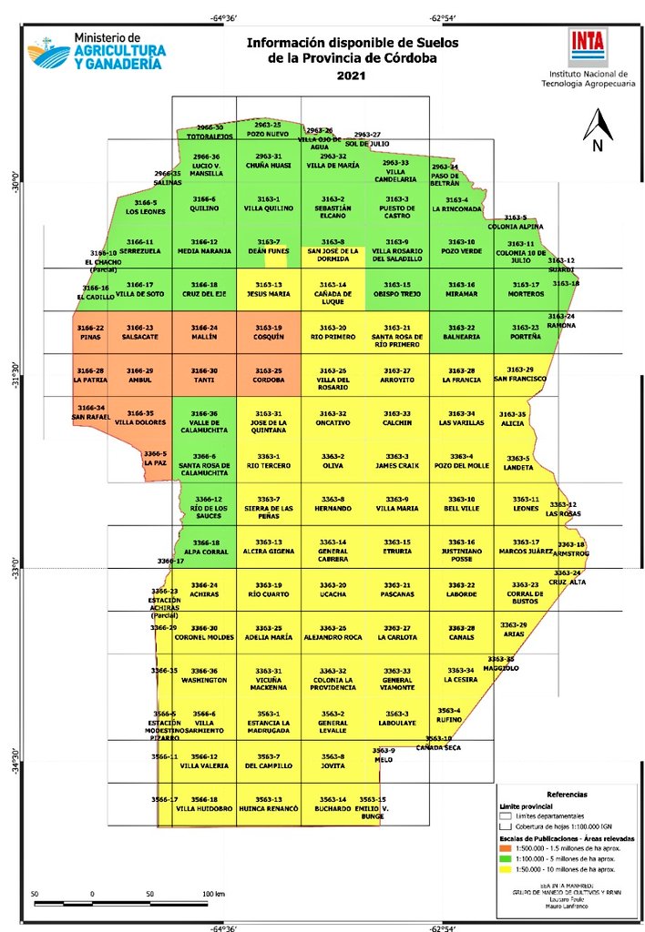#SuelosCordoba | Nuevos mapas

La última gran noticia del 2021 🤩

El equipo interinstitucional de reconocedores de #suelos anunció la finalización de los mapas de suelos del departamento Río Cuarto a Escala de semidetalle 👏👌 con un área relevada de 1.3 millones de hectáreas.