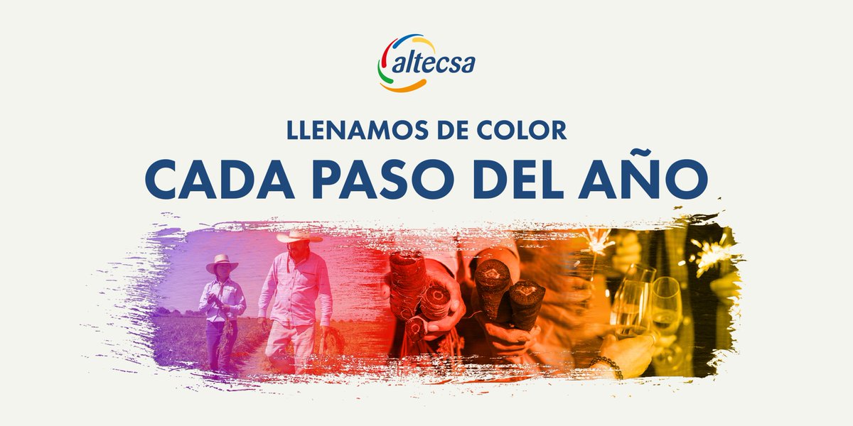 AltecsaIngred's tweet photo. Gracias por permitir a #Altecsa llenar de color tu año. 
Nos enorgullece ser una marca mexicana y trabajar con un gran equipo de #científicos, #agrónomos, #agricultores, comunidades enfocadas al campo y todo nuestro personal, que hace posible pintar mundo con tonos alegres. 🥳 https://t.co/HKOHcGzsrL