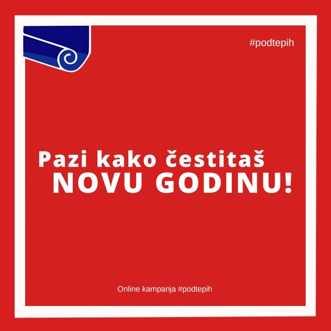 PodTepih's tweet photo. U susret novogdišnjim čestitkama! 🎉

Za više detalja posjetite Instagram profil @podtepih 

#podtepih https://t.co/KS8VlvGcpj
