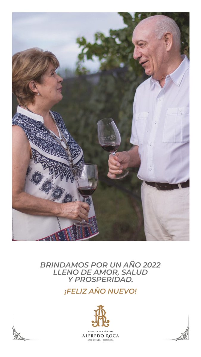 Brindamoa por un 2022 lleno de Amor, salud y prosperidad! 🥂🥂
#AlfredoRoca
#VinoConAlma
#FelizAñoNuevo