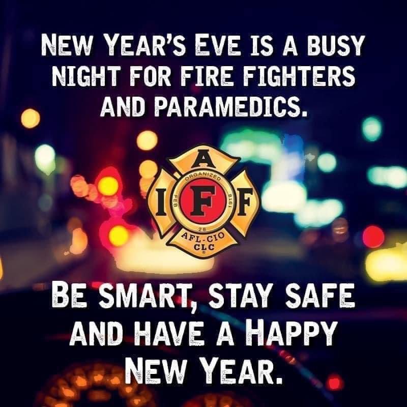 Have a safe and Happy New Year!