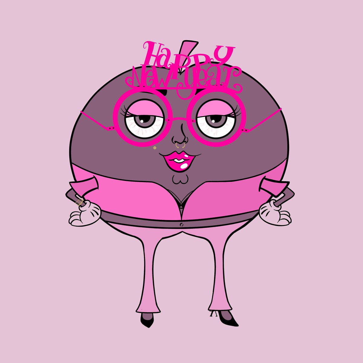 LadyApplesNFT's tweet photo. Have a great New Year’s Eve 😘 https://t.co/oNRsi0iFvq