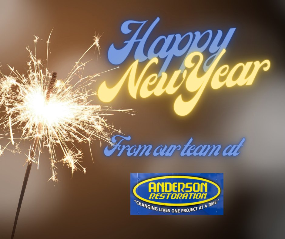 AndersonRestore's tweet photo. Wishing you a Happy and Safe New Years Eve!!! https://t.co/ggMkeN3jxC