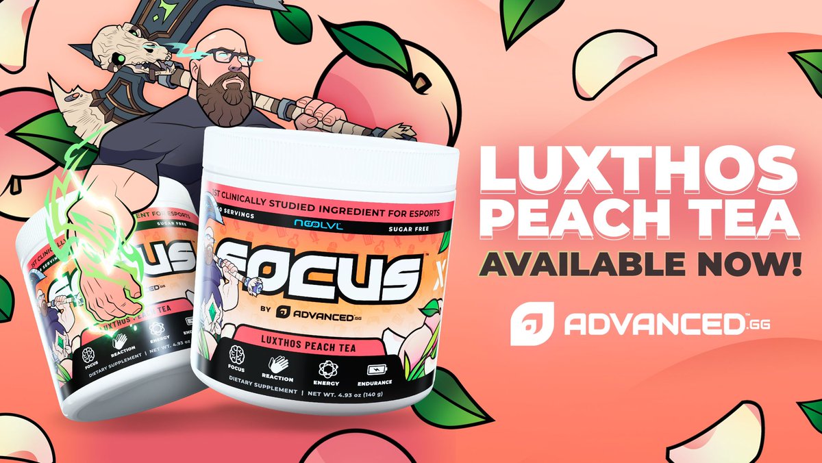 Raid Boss incoming!

Take to battle with a new FOCUS flavor in your inventory…

Luxthos Peach Tea has arrived! 🍑

Let's get looting —> advanced.gg/products/focus…