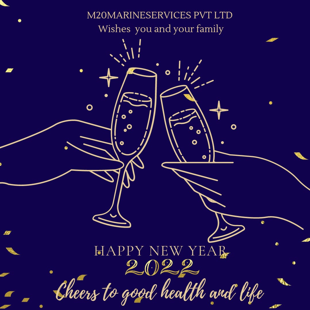 🎇Wish you all a Happy and Prosperous New Year 2022✨🍷🍷

#newyear2022 #maritime #seafarers #shipping #merchantnavy