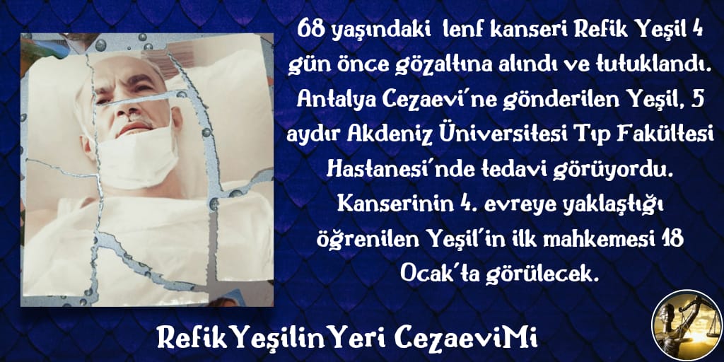 yusufbilgecan's tweet photo. RefikYeşilinYeri CezaeviMi
Bu Gece Bu Soruyu Sormak İstemezdim Size

@aydinozer07 
@Mv_CavitAri 
@CetinOsmanBudak 
@feridun_bahsi 
@Hasan_Subasi 
@Kemalbulbull 
@rafet_zeybek 
Beyler 2022 yılına 
Umutla Bakmamız Adına
Soruyoruz?
Kimin Yeri CezaEvi Olmalı https://t.co/gNlrmrxKW6
