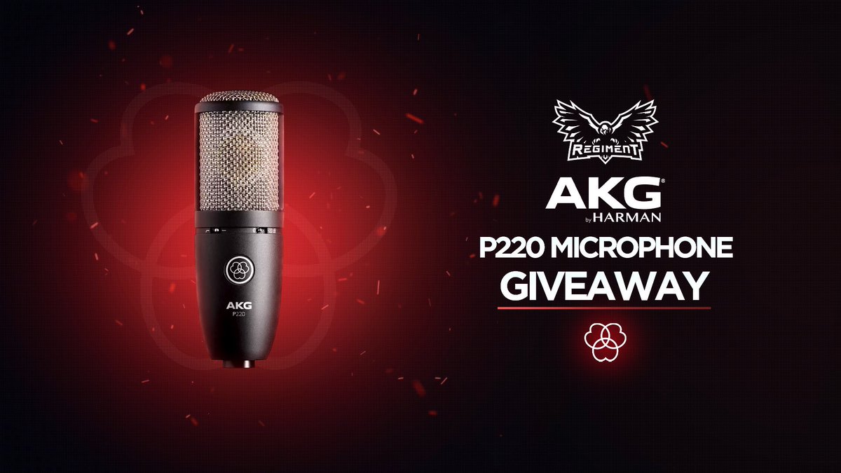 RegimentGG's tweet photo. 🚨 #GIVEAWAY 🚨

We are giving away an AKG P220 Microphone! 

To Enter:
1. Follow @RegimentGG &amp; @Dova_SuperNova 
2. Like and RT this tweet
3. Tag a friend

Winner will be announced on January 7. https://t.co/J00cS2nqE1